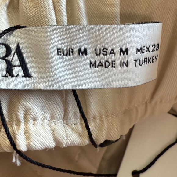 Zara Cream Wide-Leg Pants - Picture 7 of 12